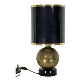 Vintage Brass sphere table lamp. Italy 1970s
