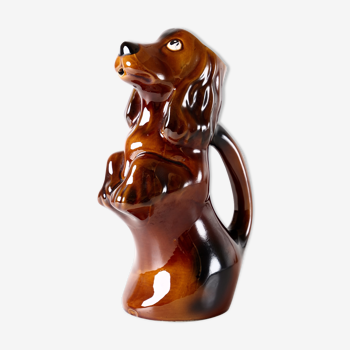 Carafe chien ceramique vintage