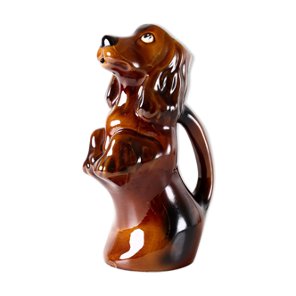 Carafe chien ceramique vintage
