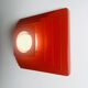 Multi-Layered Pyramid Wall Lamp In Red By Hustadt Leuchten, Germany 1970S