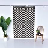 4x7 Checkered Moroccan Vintage Rug 138x208Cm SK 241966