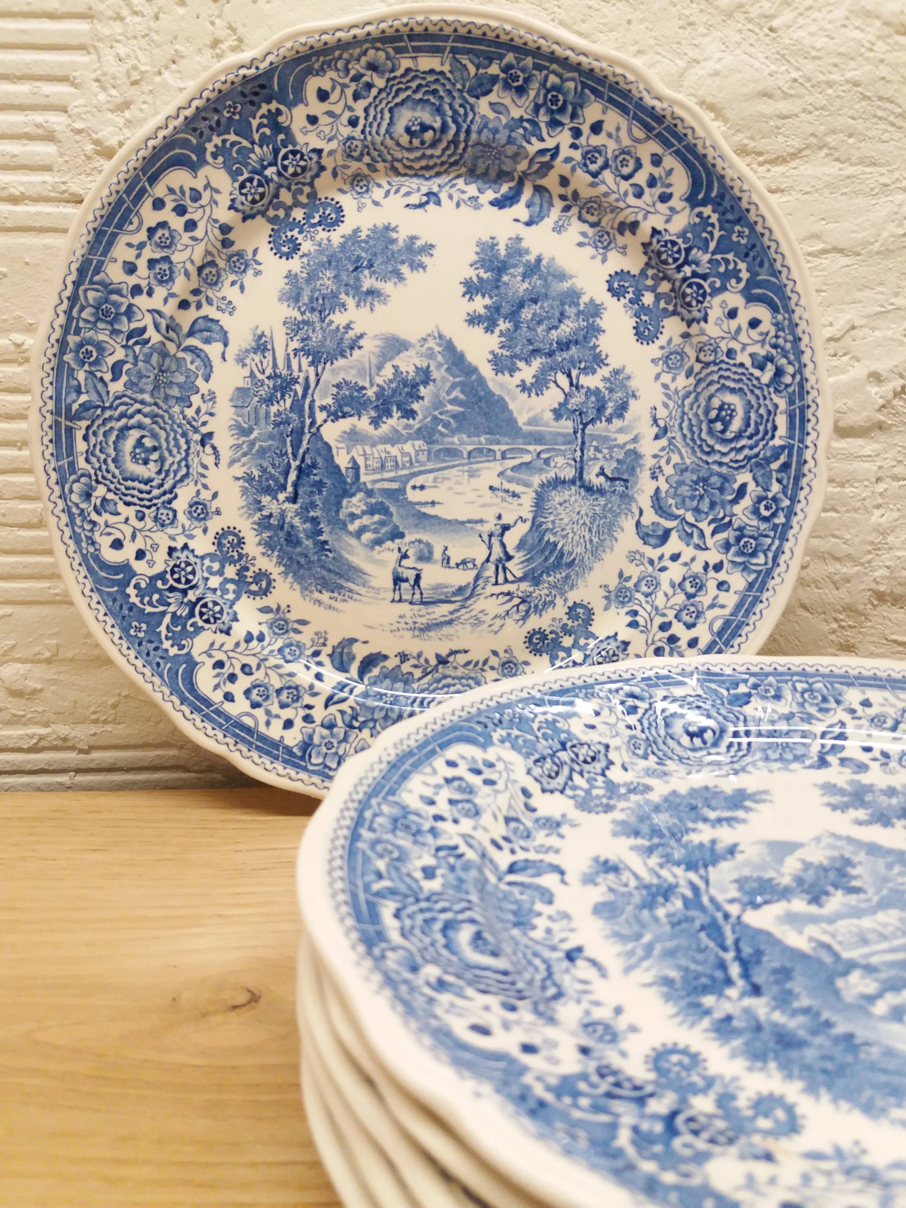 Set 6 flat plates Villeroy and Boch