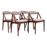 Mid-Century Teak Chairs Model 31 by Kai Kristiansen for Schou Andersen