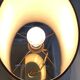 Lampe laiton et son abat jour