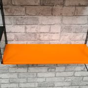 1960 metal 4 shelves 3 uprights, black