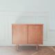 Vinyl cabinet / Renovated low modernist sideboard, 1960s-70s