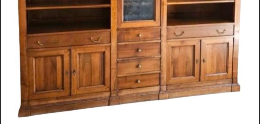 Large solid wood dressing library