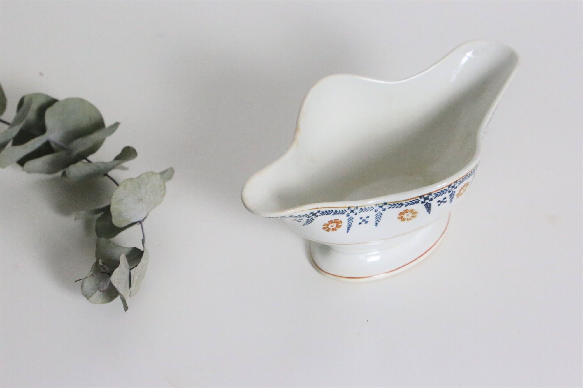 Gravy boat Terre de Fer from the French manufacture Saint Amand, vintage
