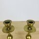 Pair of vintage gilded brass candlesticks