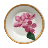 Assiette décor fleurs peint à la main