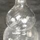 Flacon fiole de parfum en verre vintage hauteur 18 cm