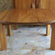 Table ronde à rallonge orme massif huilé Regain