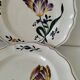 Vintage Longchamp plates – "Tulips" model – 1950s-60s