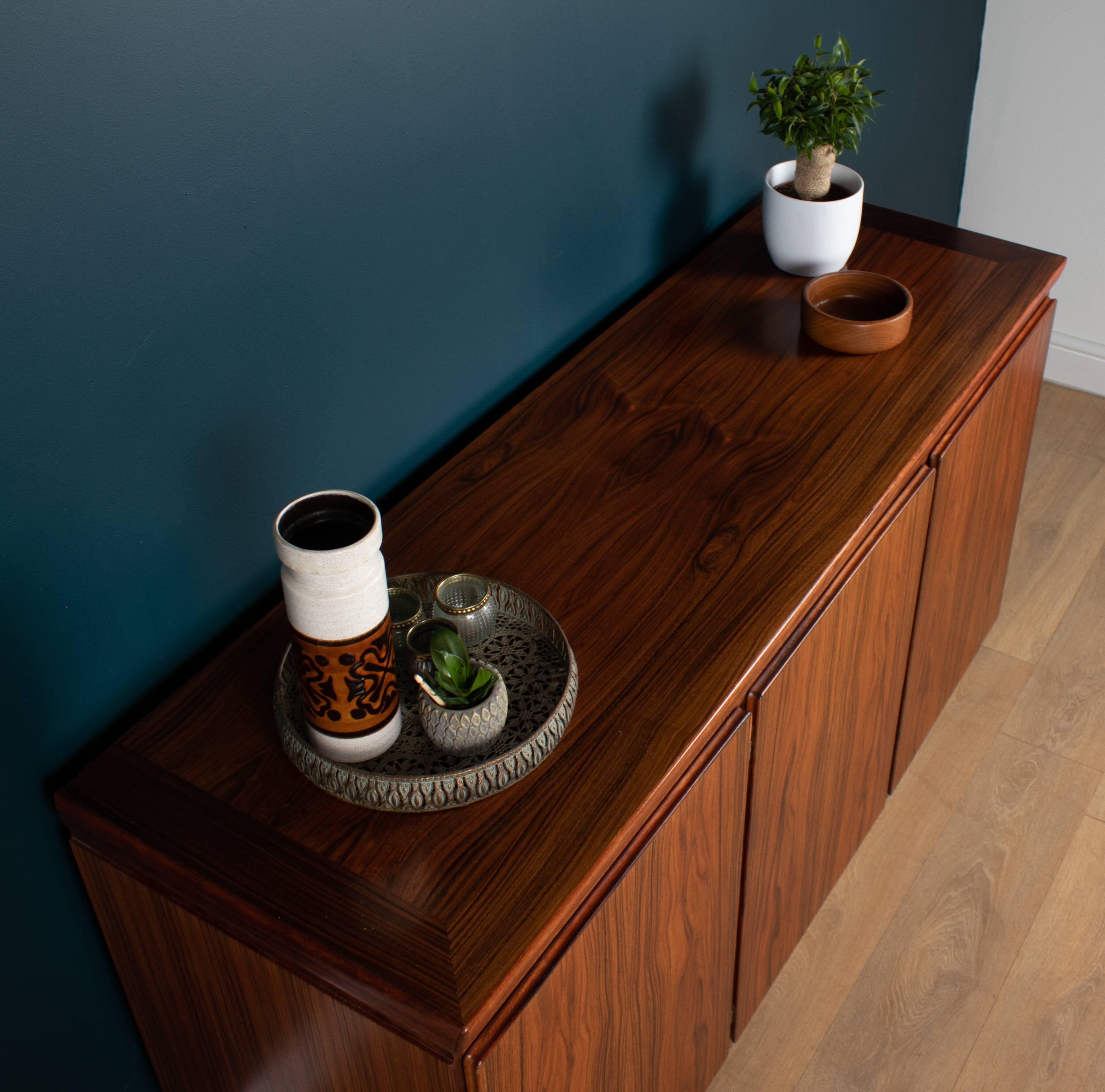 Retro 1970s Danish Rosewood Sideboard By Skovby Møbelfabrik Denmark