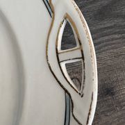 Vintage Art Deco handled dish