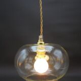 Transparent glass hanging