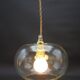 Suspension en verre transparent