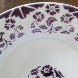Digoin Sarreguemines dish purple