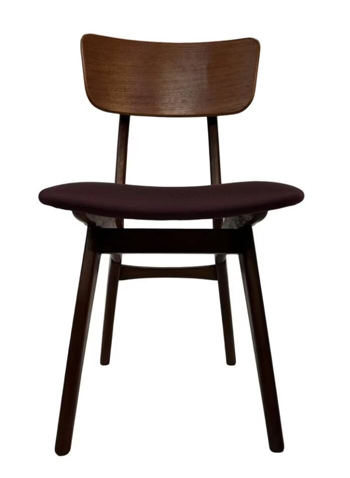 Vintage dining room chairs teak Topform design 60s Louis van Teeffelen
