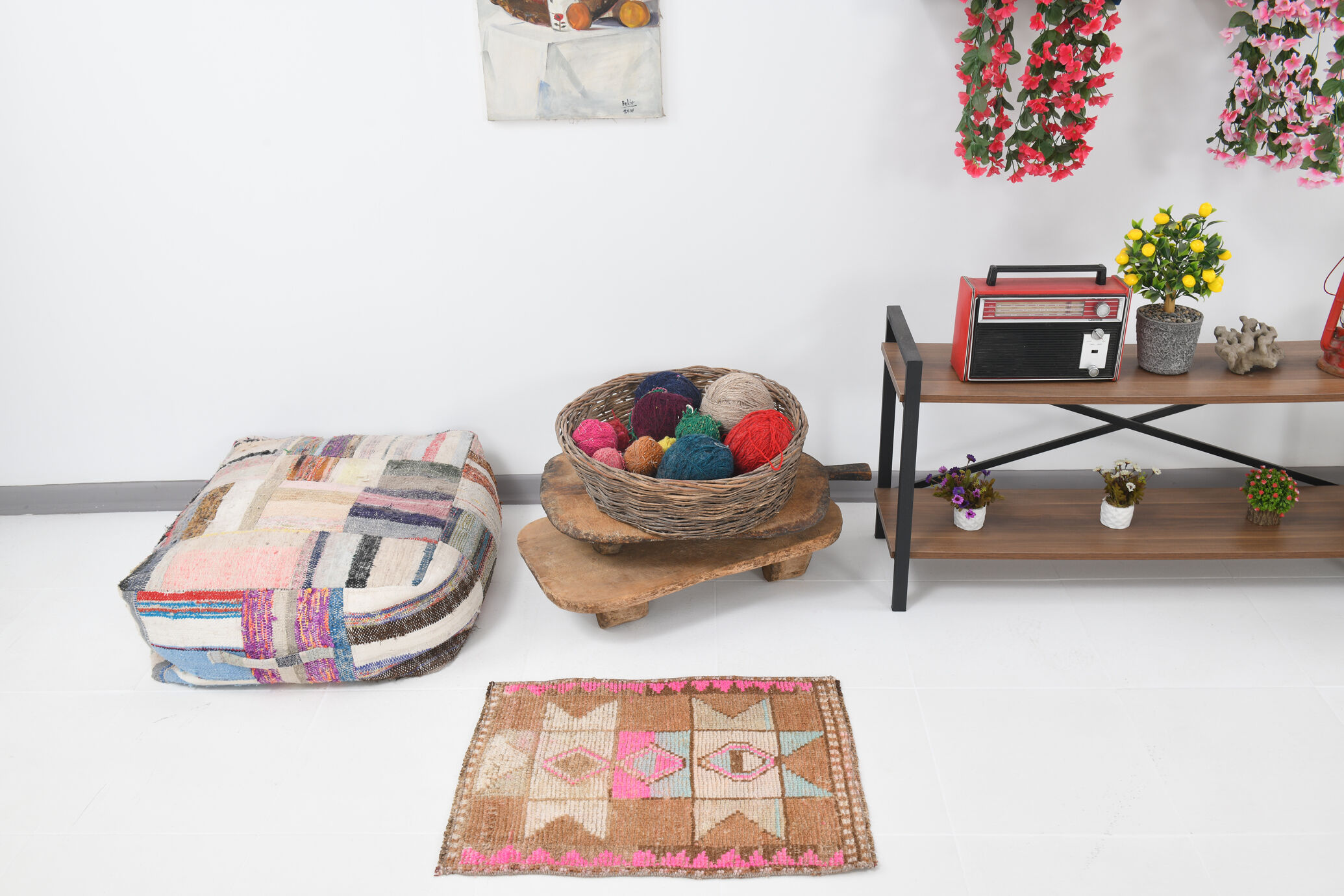 Star Pattern Turkish Door Mat Rug