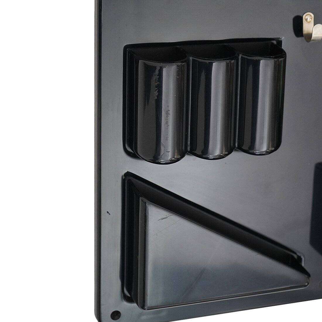 Wall organiser plateau Uten.Silo black by Dorothee Maurer Becker for Design M, 1960s