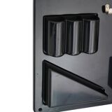 Wall organiser plateau Uten.Silo black by Dorothee Maurer Becker for Design M, 1960s