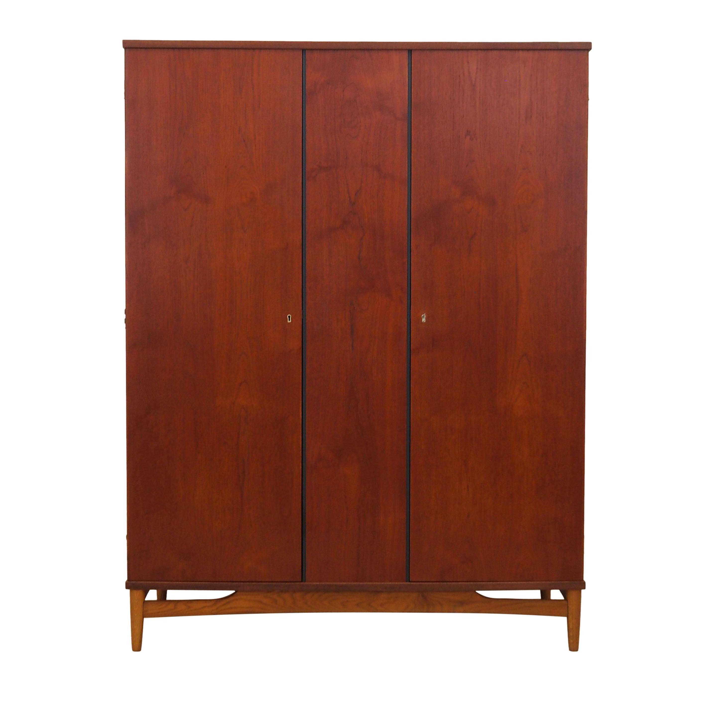 Teak wardrobe, Danish design, 1960s, production: Denmark