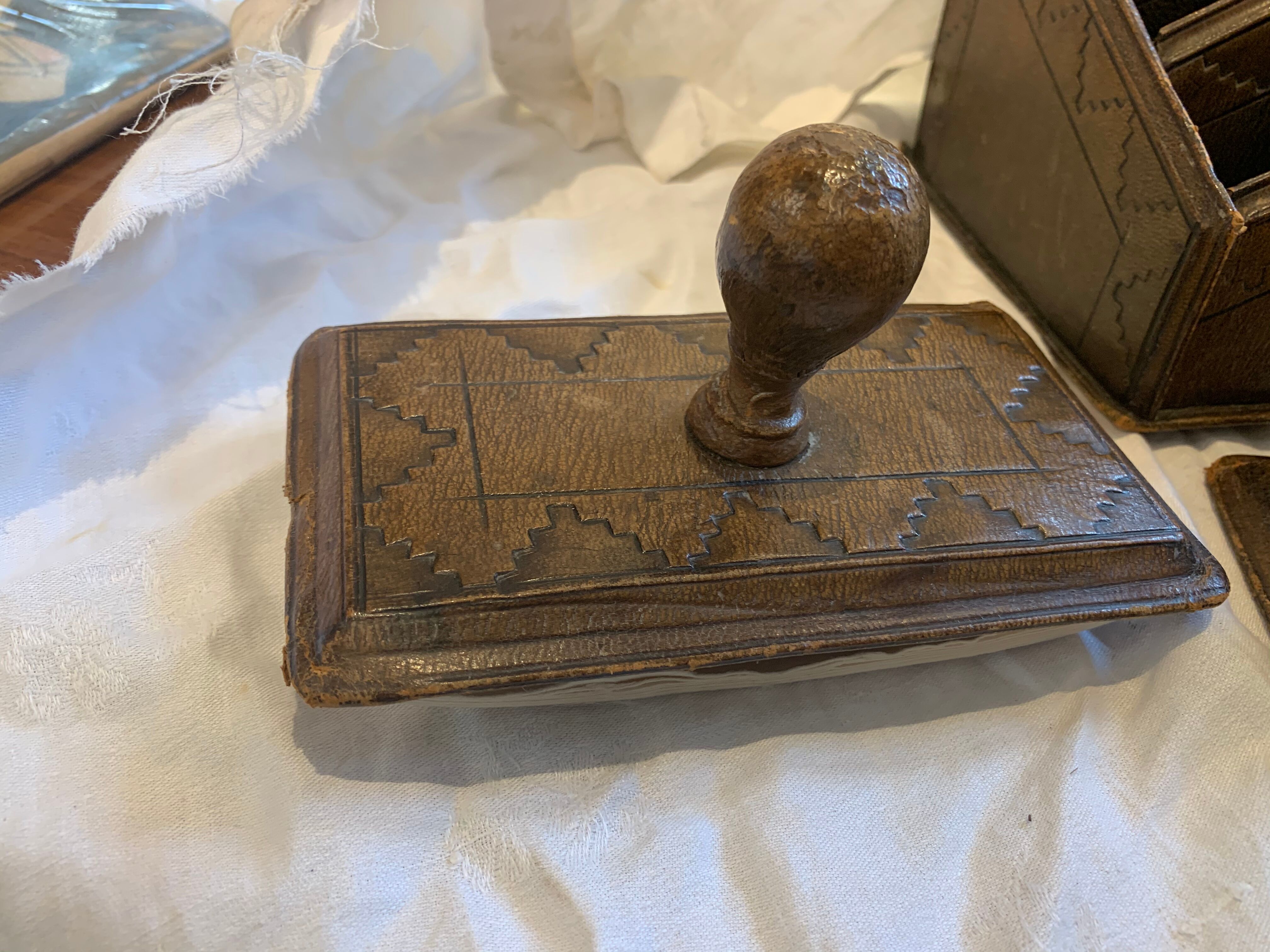 Leather office necessities