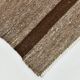 Dark Brown Striped Ethnic Kilim Rug, 224x297Cm