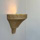 Vintage wall lamp in grainy beige plaster, France 1960