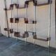 Vintage modular library shelf 6 legs and 14 shelves