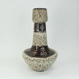 large FLOOR VASE 1970s fat lava glaze ornamental decor model 100