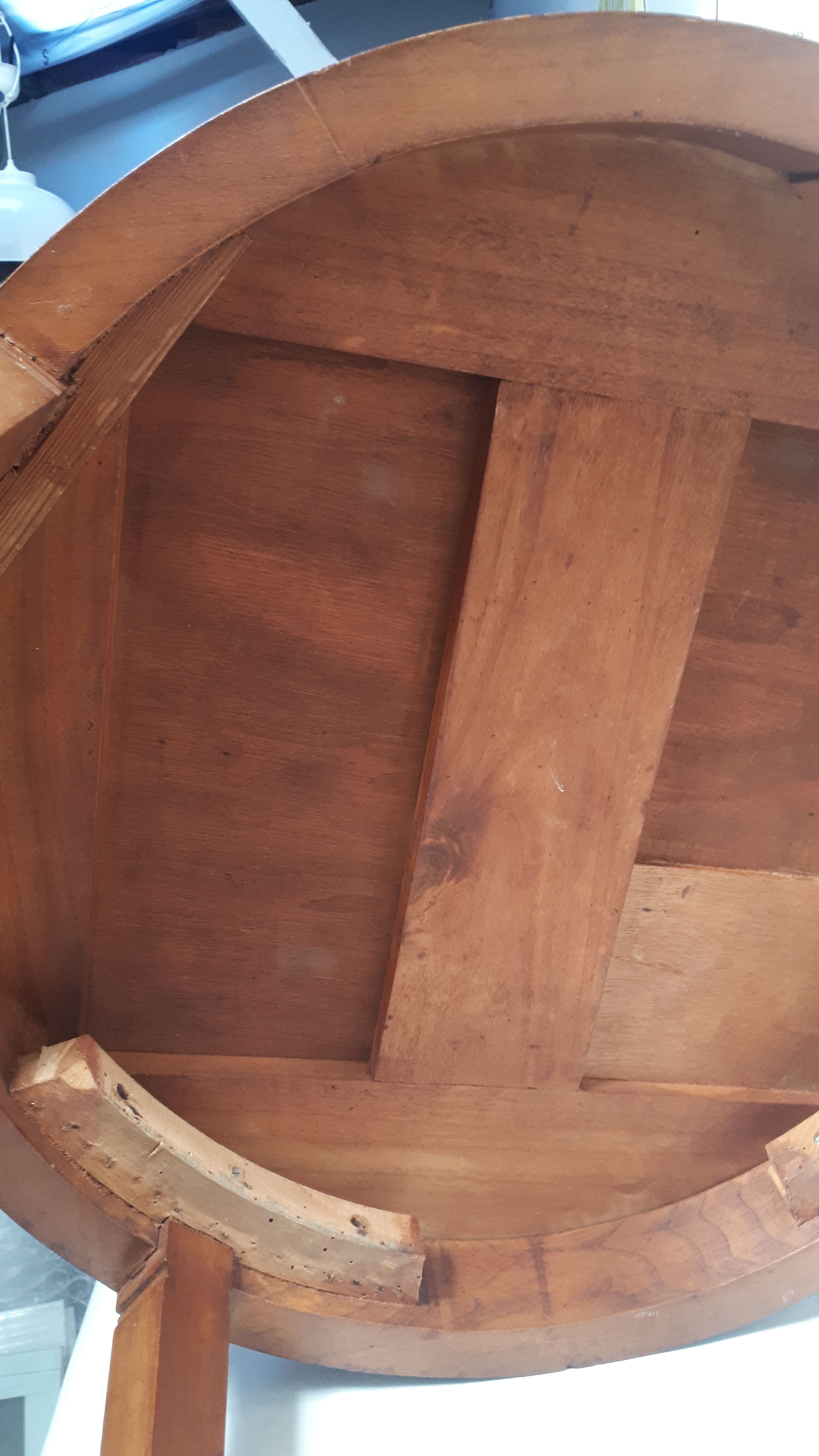 1930 art deco wood marquee pedestal table