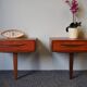 Paire de tables de chevet G Plan Fresco en teck