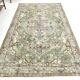 5x9 Sage Green Vintage Oriental Madallion Carpet, 169x280Cm