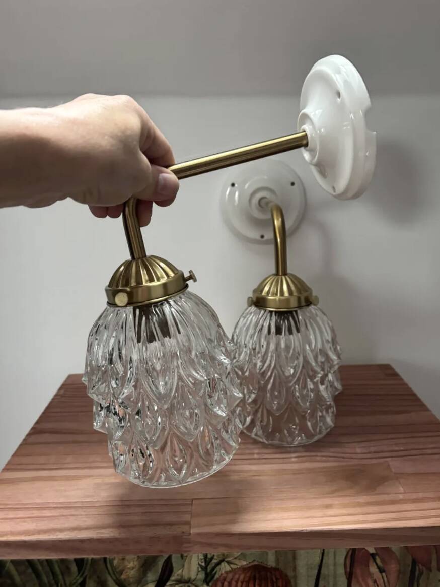 Pair of vintage wall sconces