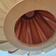 Large Veneer Rare Midcentury Pendant, Denmark, 1960s