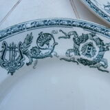 6 dessert plates Longwy model Talma late nineteenth