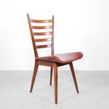 Vintage teak wooden ladder chairs, 1960s