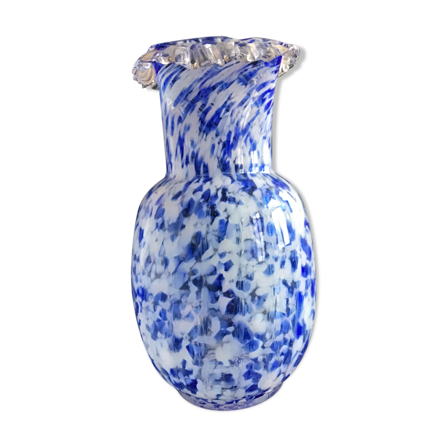 Vase en verre de clichy Selency