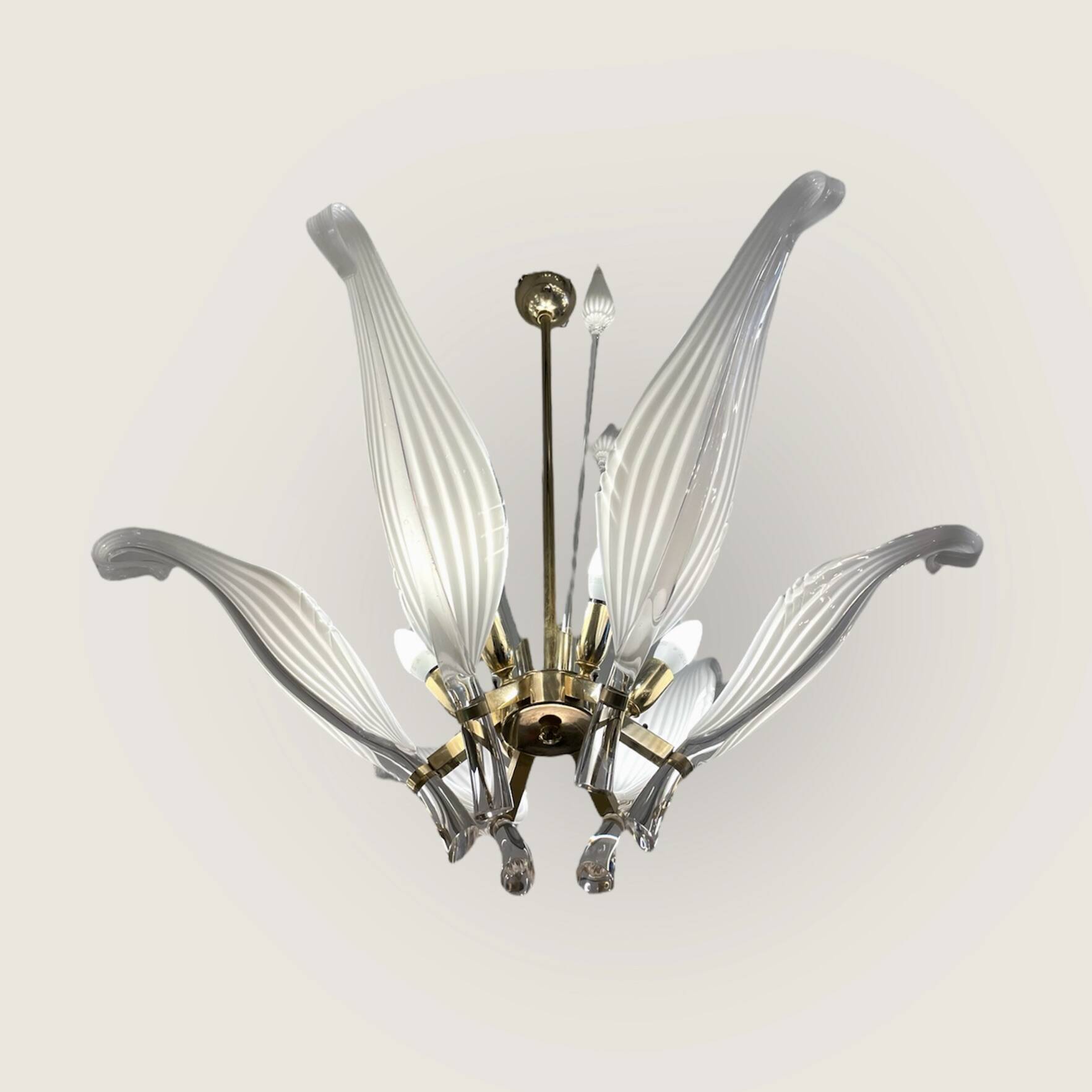 Venetian Chandelier by Franco Luce for Seguso, 1960s