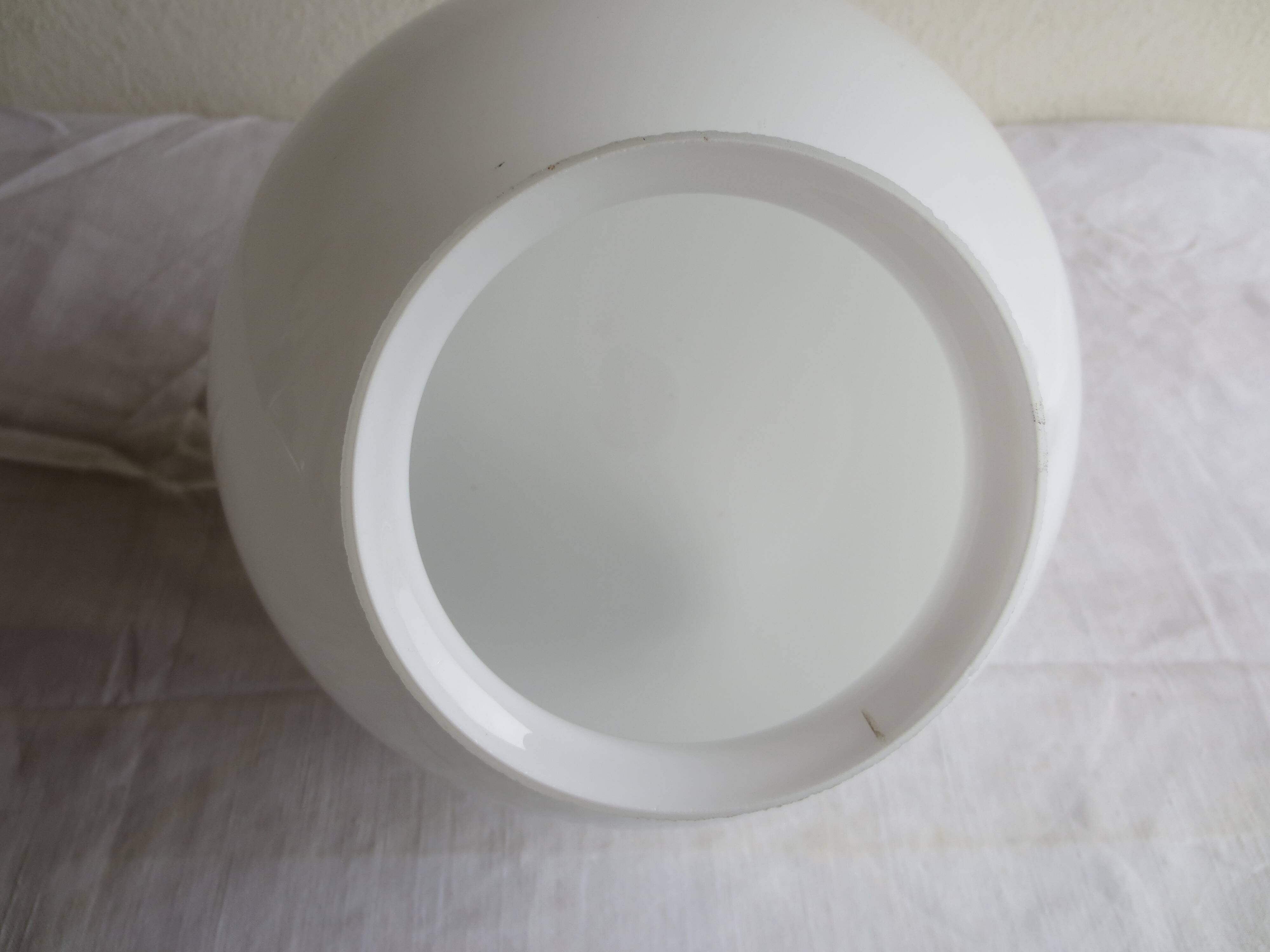 white opaline globe ceiling light