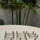 11 knife rests - Art Deco - Silver metal