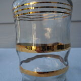 Service à liqueur doré des années 1950-1960 et ses 12 verres