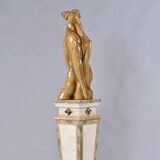 Pygmalion and Galatea modern sculpture by Cuban artist Manuel Carbonell