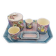 Smoking kit Fine Earthenware Barbotine Art Deco De Bruyn Fives