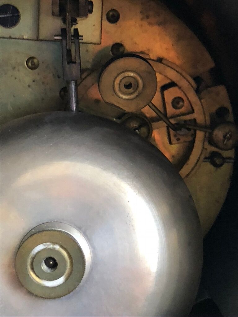 Black marble fireplace pendulum