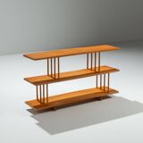 Mid-Century three tier wooden shelving unit