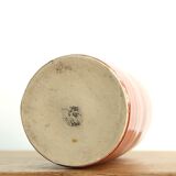 Coral ceramic bottle vase, 70s