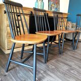 Series of 4 Scandinavian chairs